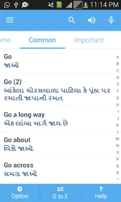 Gujarati Dictionary android App screenshot 0